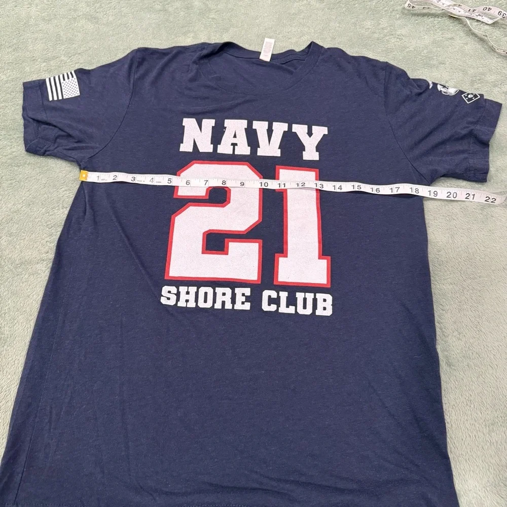 Navy Shore Club 21 T-Shirt Medium USA Strong Marine Raider Tee